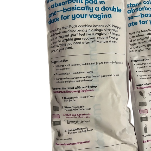 Frida Mom Postpartum Recovery Essentials Kit Postpartum Underwear Ice Pads - Picture 4 of 4